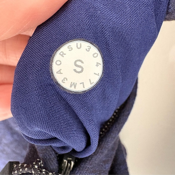 Lululemon Surge Warm 1/2 Zip Heathered Cerulean Blue Sz S EUC - Picture 5 of 9
